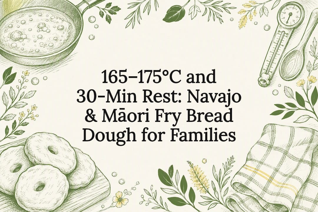 Decorative fry bread recipe title card