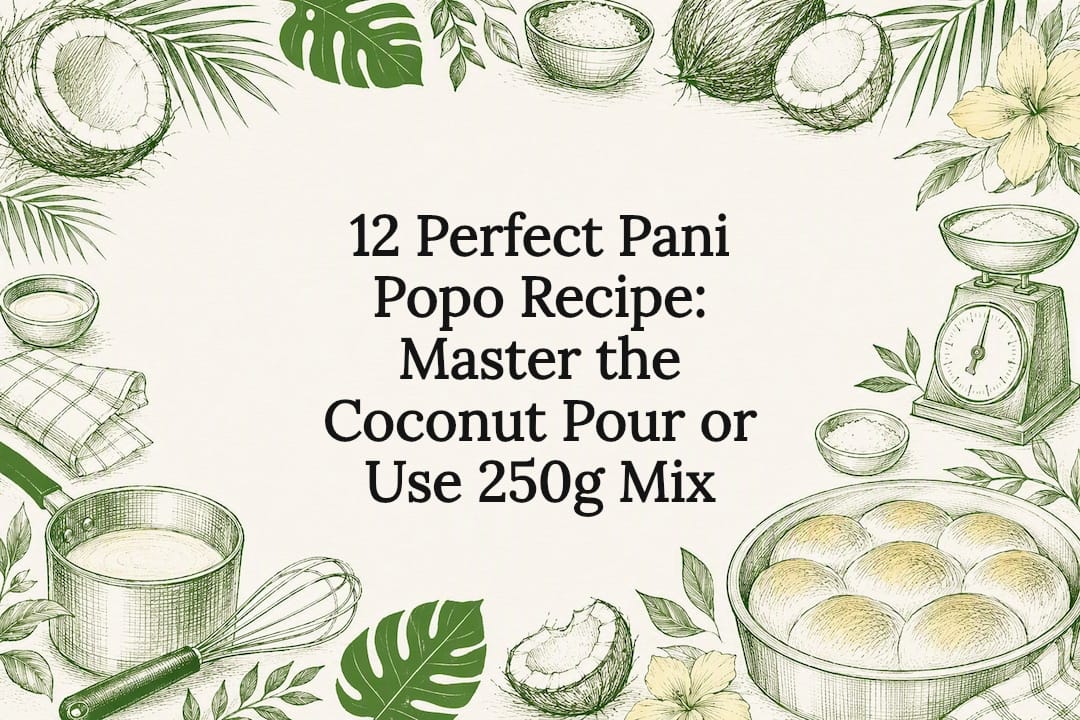 Pani popo recipe title card illustration