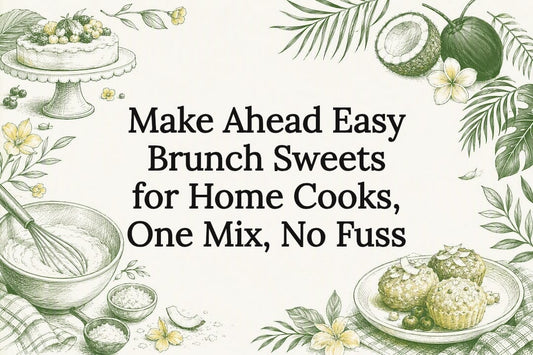 Decorative easy brunch sweets title card