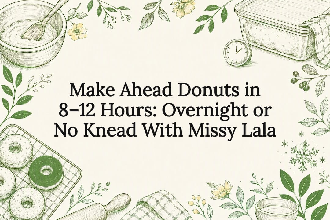 Overnight donut baking title card