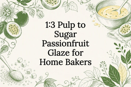 Passionfruit glaze recipe title card