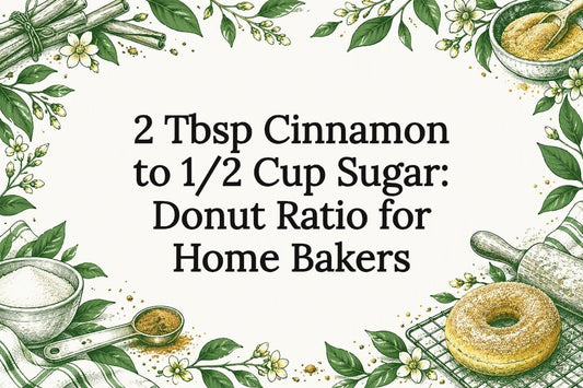 Decorative cinnamon sugar donut title card