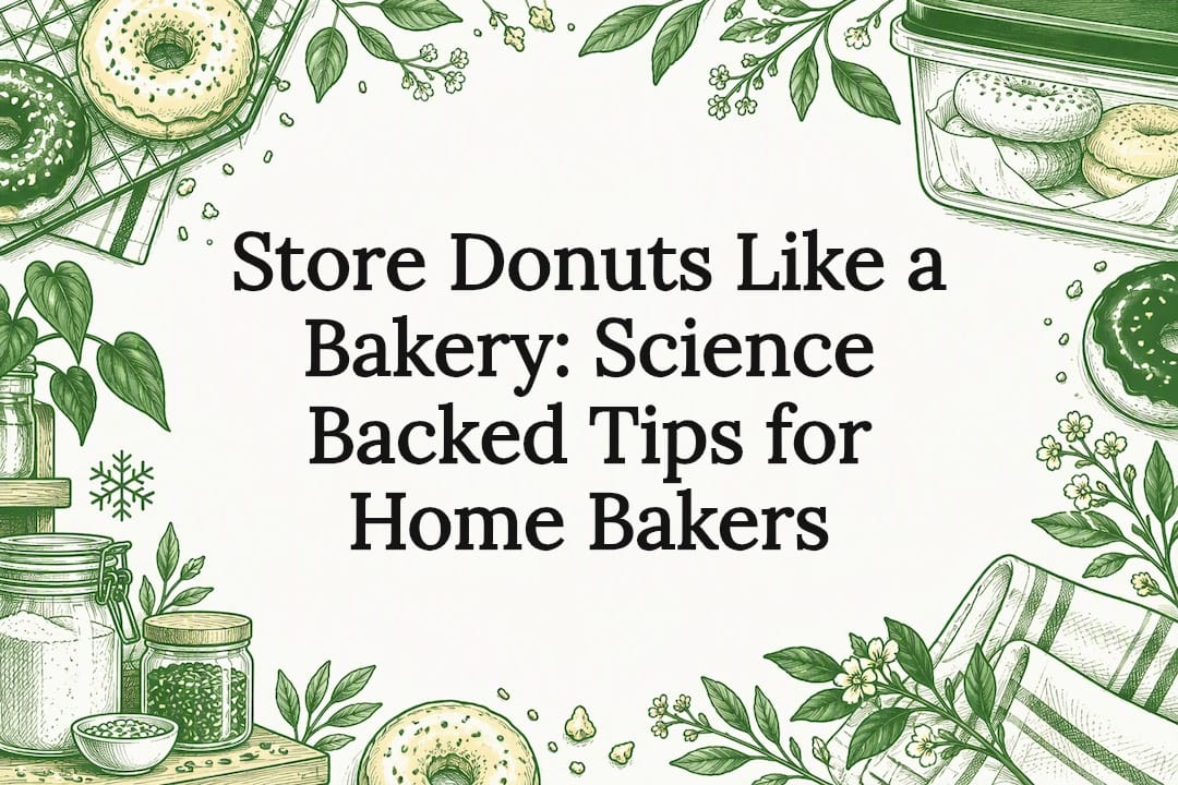 Decorative donut storage title card