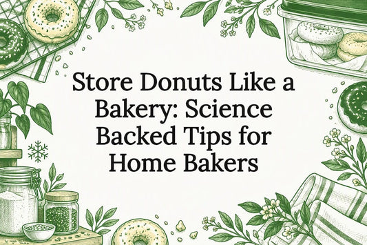 Decorative donut storage title card